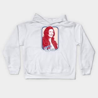 Loretta Lynn // Retro Style Country Music Fan Art Design Kids Hoodie